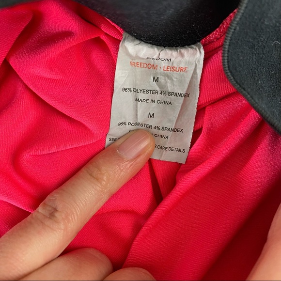 Riboom Woman’s Sz Medium Grey/pink Workout Fitness Running Shorts Double Layer. - Picture 12 of 12